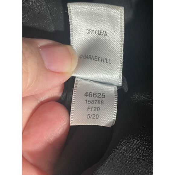 Garnet Hill Dress Womens Sz 2 Drop Waist Black Bandana Oversized Long Sleeve - Picture 10 of 11